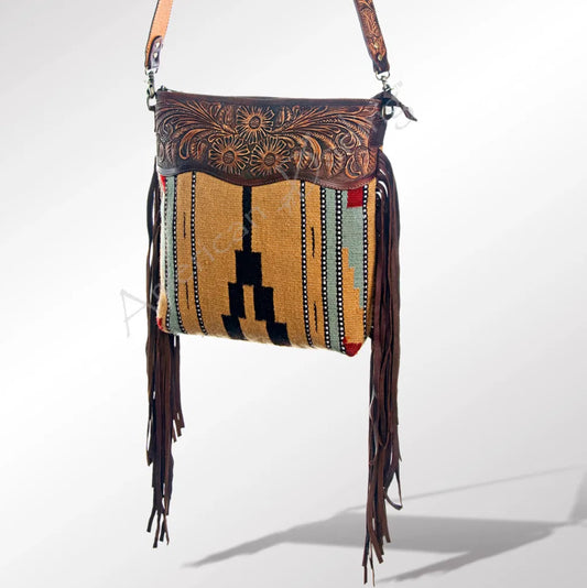 Purses American Darling Aztec Fringe Cross Body ADBGZ237