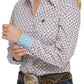 Shirts Women’s Cinch Button Light Pink Geo  MSW9164186