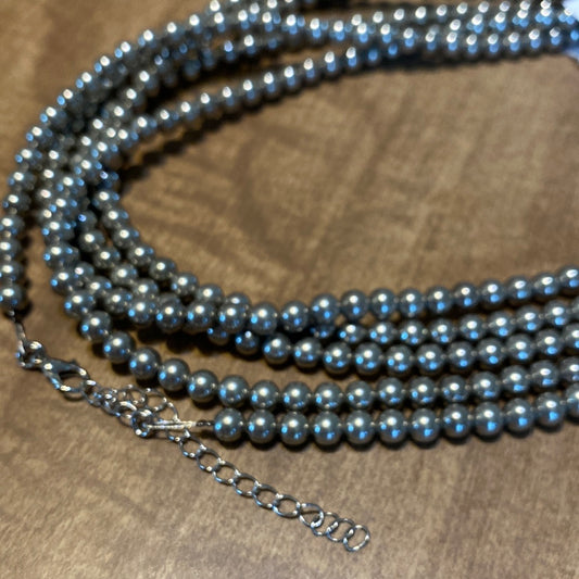 16 inch 6 mm Navajo pearl necklace 014