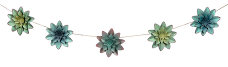 SUCCULENT GARLAND METAL home decor CB176272