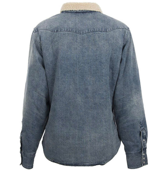 STS Outerwear Women’s Sherpa lined denim Jacket STS-9871