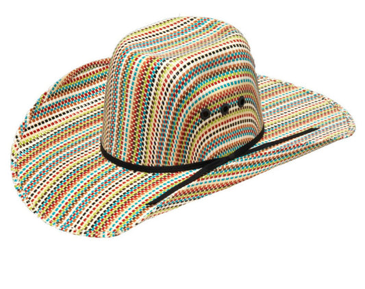 Hats Kid’s M&F 4” Multi Color Straw A73224