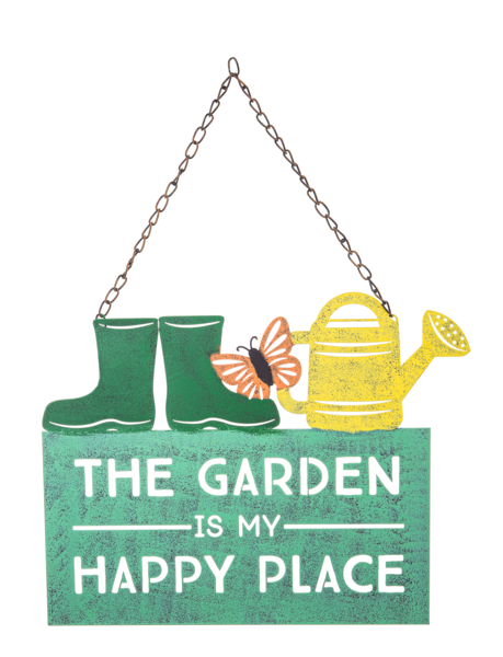 Home Decor “Garden is my Happy Place” Sign CG175934