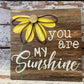 Daisy Wooden Beautiful & Sunshine sign giftware home decor