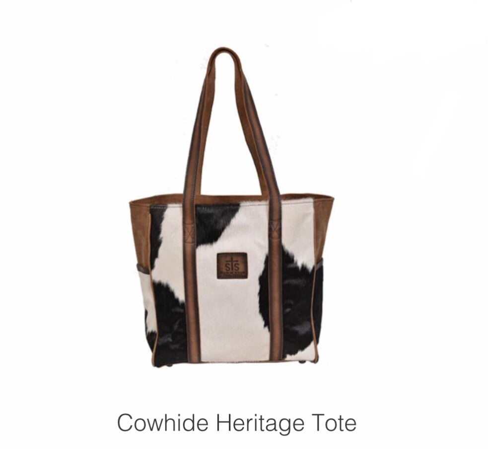 Purses STS Ranchwear 35871 Cowhide Heritage Tote