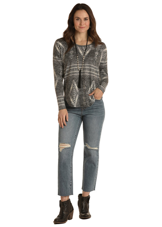 Shirts Women’s Panhandle Long Sleeve Printed Top WLWT52R024