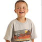 Kid’s T-Shirt light Grey Bronco w/Red Rocks Canyon Shirts