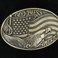 Jewelry Belt Buckle oval God Bless America