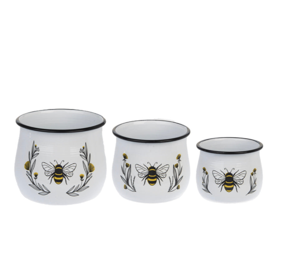 Home Decor Bee Mini Planters set of 3 CB175280