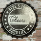 Home Decor Bottle Top Metal Sing CB179306