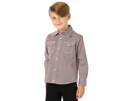 Shirts Kid’s Wrangler Burst Patterned L/S BJC340M