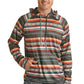 Outerwear Men’s Rock&Roll Denim Aztec Print Hoodie