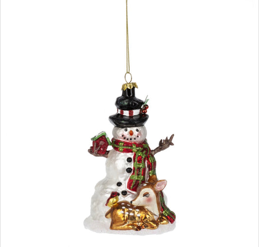 Giftware Sowman With Deer Christmas Ornament 164966