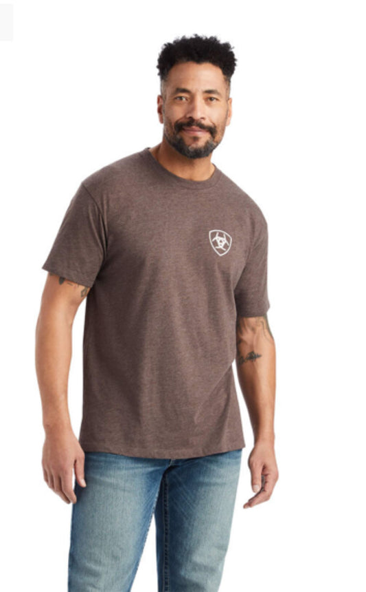 Shirts Men’s Ariat Brown Logo Tee 10042640