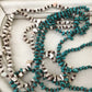 Turquoise stone with brown bead. Turquoise or off-White extra long
