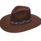 Hats M&F LADIES PINCH FRONT Brown HAT T7810002