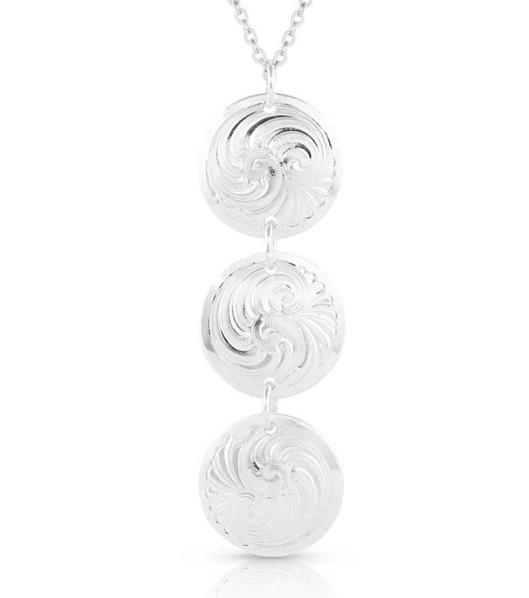 Jewelry Montana Silversmiths Silver Triple Concho NC5387