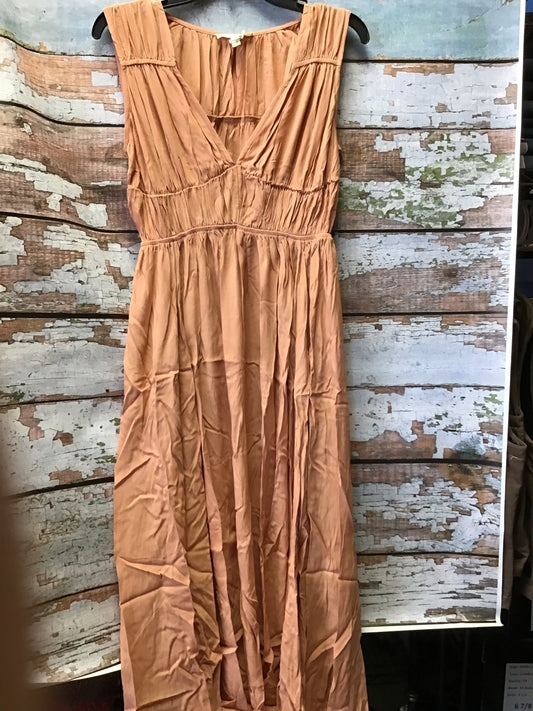 Dresses Women’s Apricot Shirred Tier Viscose Dress Two Colors
