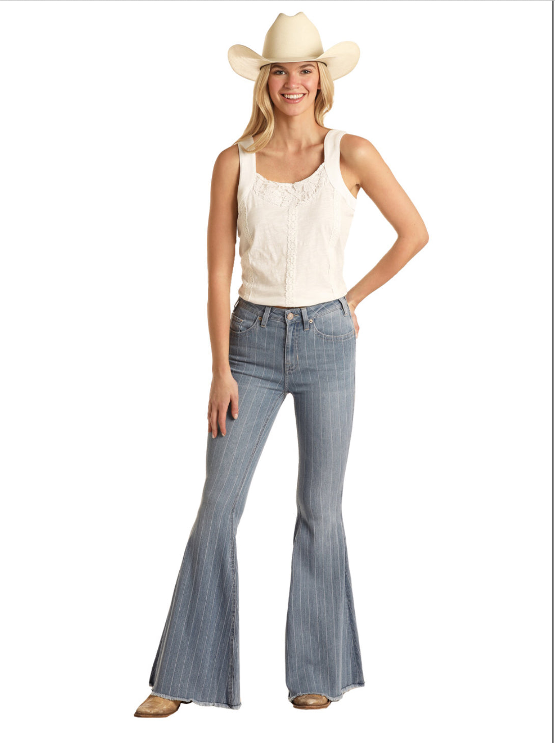 Women’s High Rise Bell Bottom Jeans WHB3527