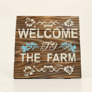 Giftware Western Moments Welcome to the farm sign 934088