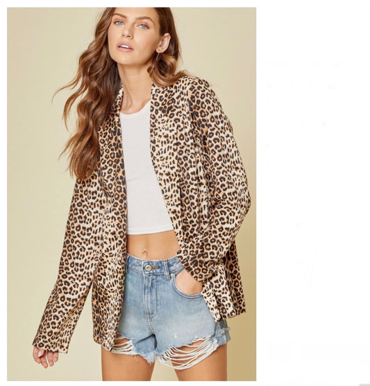 Women’s leopard jacket 4546-2P Outerwear