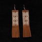 Jewelry Brown Fringed Earrings 30378