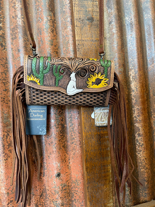 Purses American Darling Howling Sunflower Clutch/Purse ADBG556AFRNG