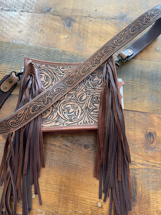 Purse Bag tooled leather ADBG324