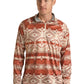 Outerwear Men’s Rock&Roll Denim Aztec Print Zip Pullover RRMT91R06K