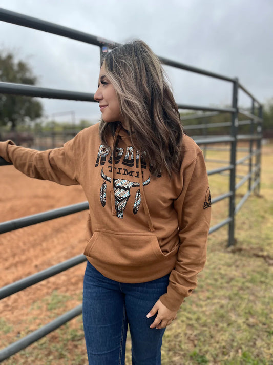 Outerwear Sweatshirt Rodeo Time Tribal Hoodie