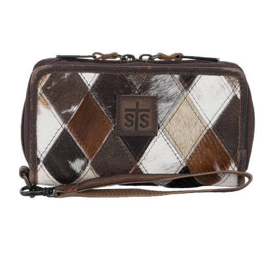 Purse STS Diamond Kacy Organizer Cowhide STS67072
