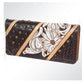 Wallet Tooled Leather Snap Closure Wallet ADBG488A