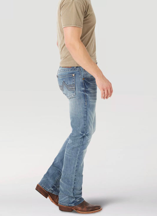 Jeans Men’s Wrangler Rock 47 Slim Boot Stretch Jean MRB47UB