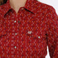 Shirts Women’s Cinch Red Snap Up