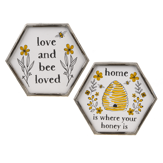 Hexagon Frame Bee Wall Art CB177060 home decor