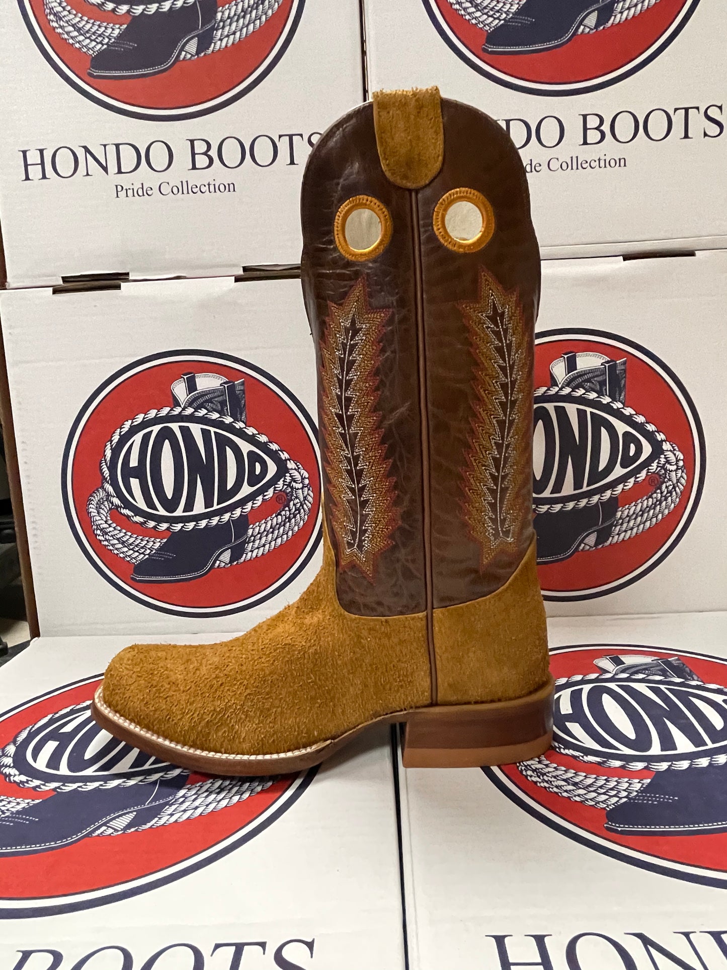 Boots Mens Hondo Rust Rough Out 2324