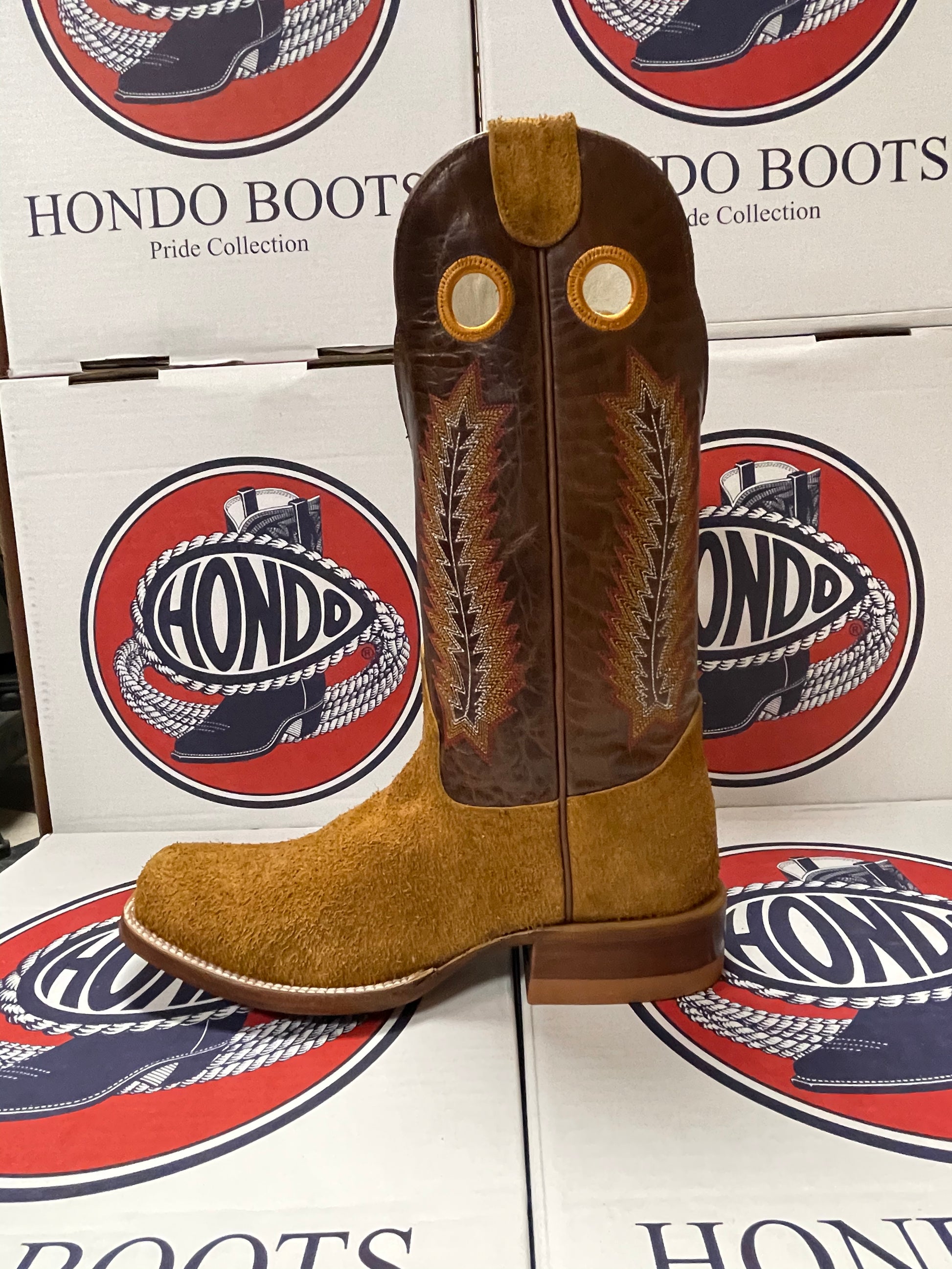 Hondo Boots Men's Roughout Western Boots