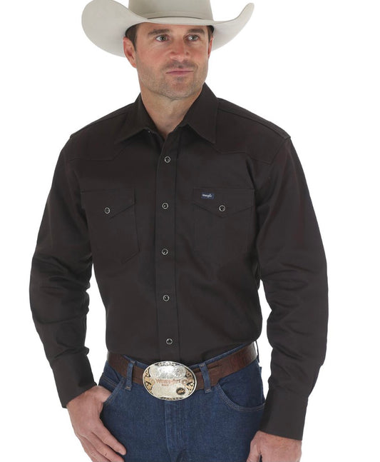 Men’s Wrangler Western Work Shirts black 10MS70819