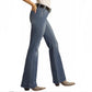 Jeans Women’s, Medium Wash, Mid Rise, Stripe Trouser Jeans W8M1660