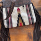Saddle Blanket purse with tooled Leather ADBGZ238