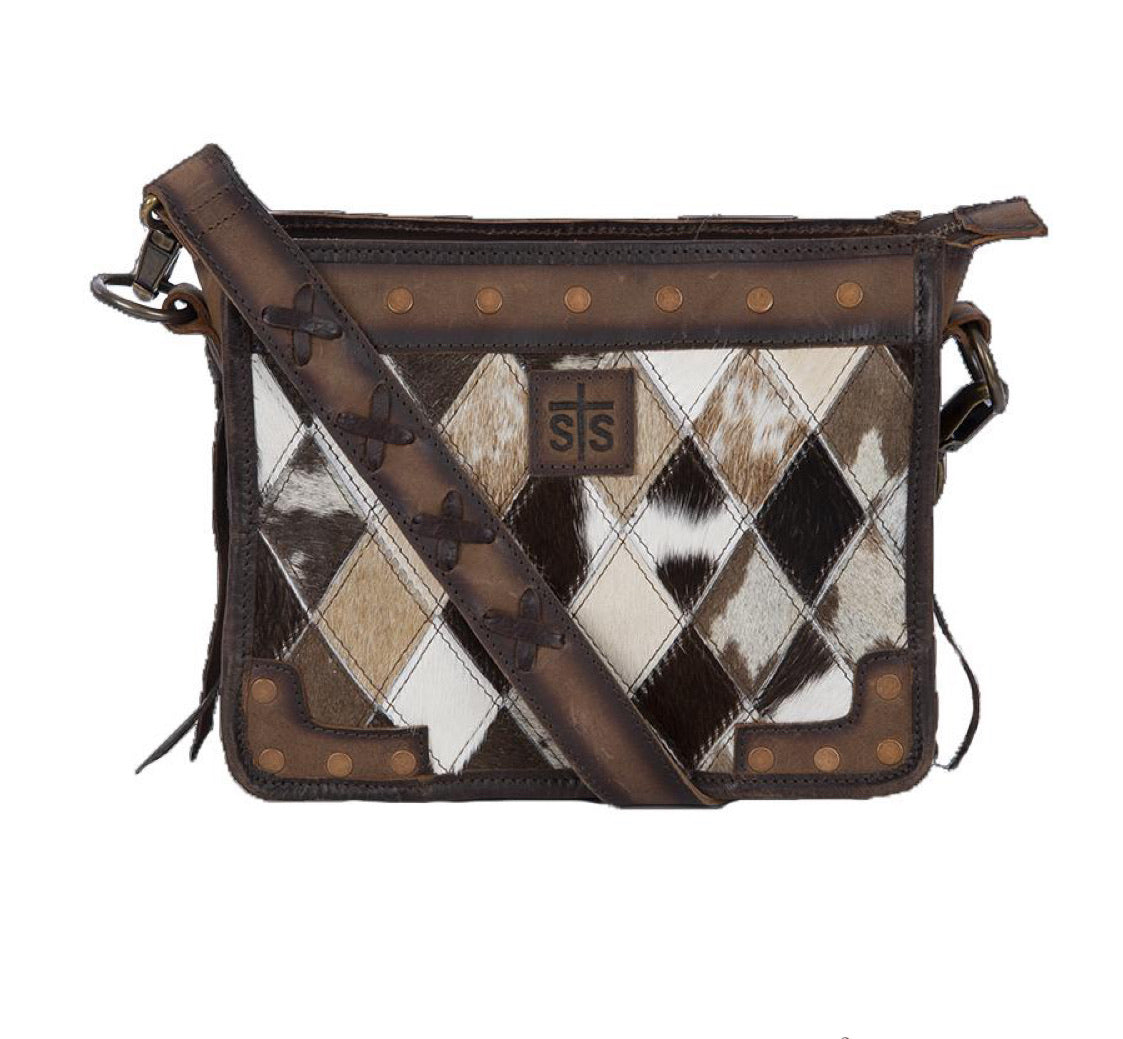 Purses STS Mae Diamond Crossbody Cow Hide STS37138