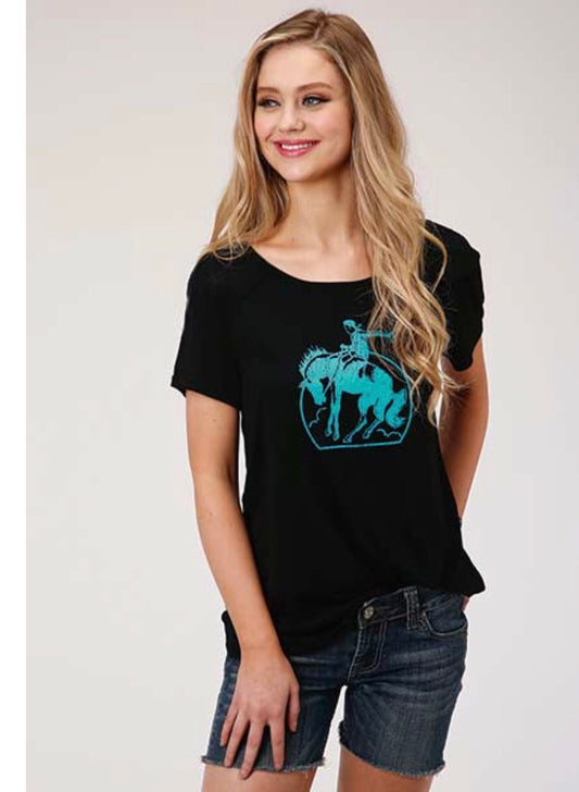 Shirts Women’s Roper bronc rider tee 03-039-0513-2021