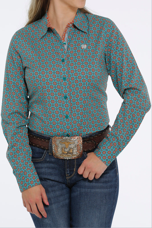 Shirts Women’s Cinch Long Sleeve Button Up MSW9165024
