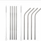 Giftware Home Furnishings ER68930 Stainless steel drinking straws and cleaning brush.4 pk.