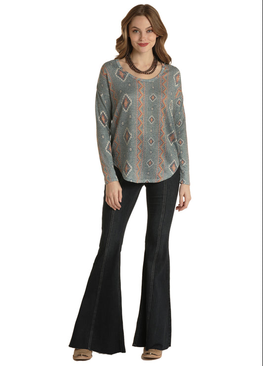 Shirts Women’s Printed Sweater Top WLWT52R01N