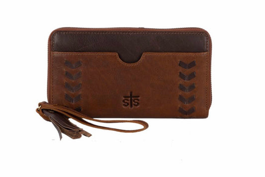 Purses STS Ranchwear 63890 leather bi-fold clutch