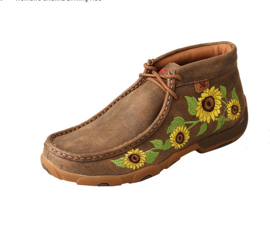 Shoes Women’s Twisted X sunflower CHUKKA DRIVING MOC  WDM0128