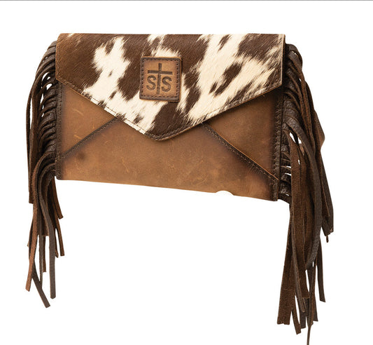Purse Cowhide Envelope Crossbody Tornado STS38078