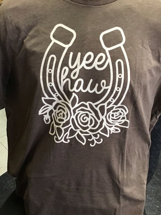 Shirts Women’s Yee Haw Horseshoe Tee Shirt