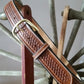 Belts Tan Basket Weave 1-1/2” Visalia Stock Saddle Co. Belt 110TN